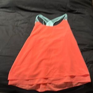 Umgee Coral and Mint Sleeveless Top